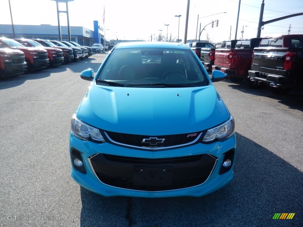 2020 Sonic LT Hatchback - Oasis Blue / Jet Black photo #2