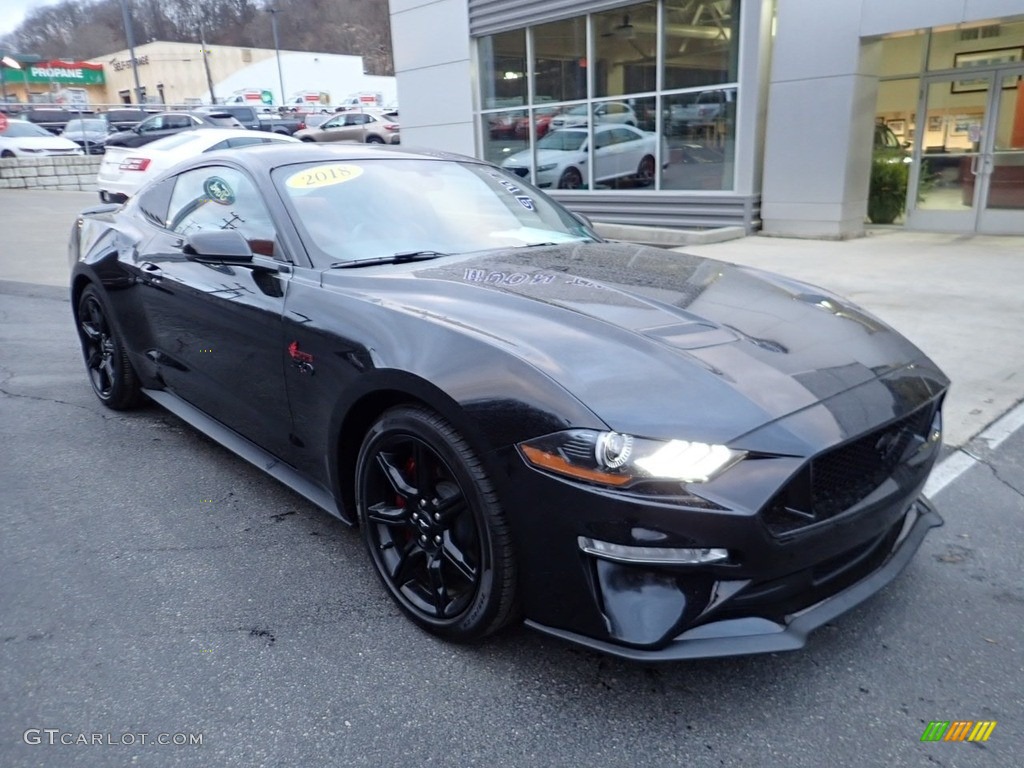 2018 Mustang GT Premium Fastback - Shadow Black / Showstopper Red photo #8