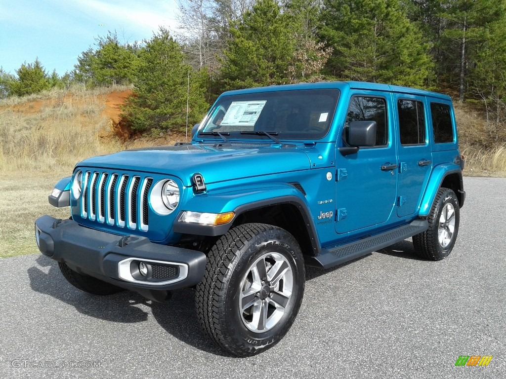 Bikini Pearl 2020 Jeep Wrangler Unlimited Sahara 4x4 Exterior Photo #136846793
