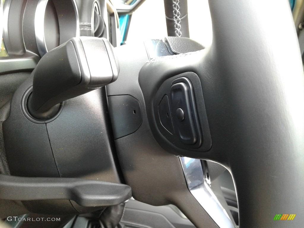 2020 Jeep Wrangler Unlimited Sahara 4x4 Black Steering Wheel Photo #136847099