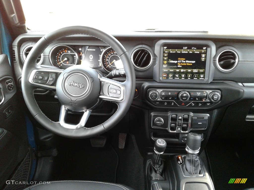 2020 Jeep Wrangler Unlimited Sahara 4x4 Black Dashboard Photo #136847132