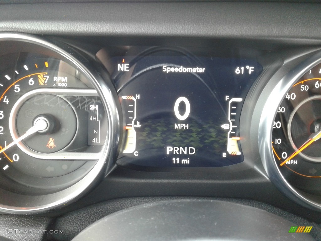 2020 Jeep Wrangler Unlimited Sahara 4x4 Gauges Photo #136847363