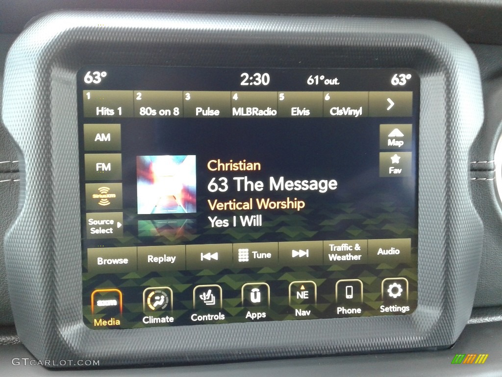 2020 Jeep Wrangler Unlimited Sahara 4x4 Controls Photo #136847387