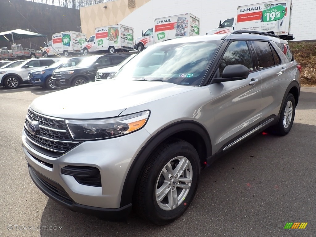 2020 Explorer XLT 4WD - Iconic Silver Metallic / Ebony photo #5