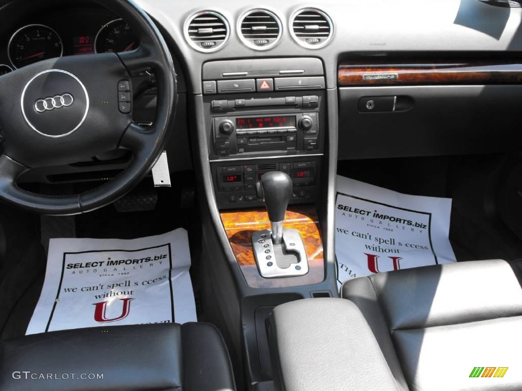 2004 A4 3.0 quattro Cabriolet - Light Silver Metallic / Black photo #12