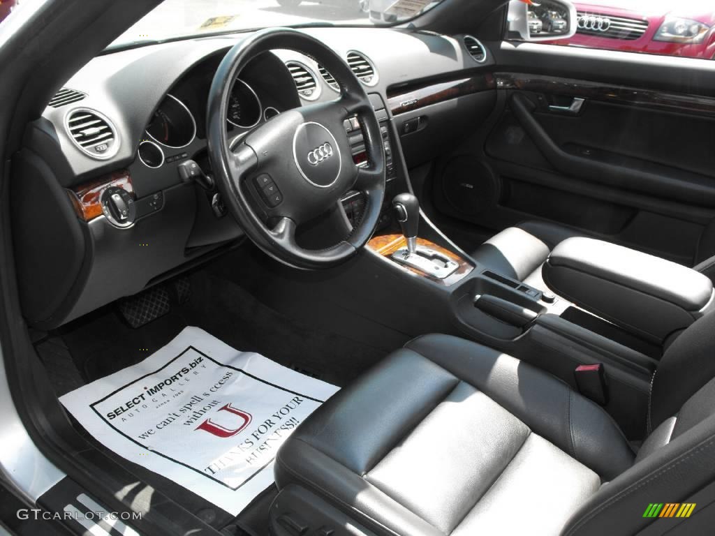 2004 A4 3.0 quattro Cabriolet - Light Silver Metallic / Black photo #14