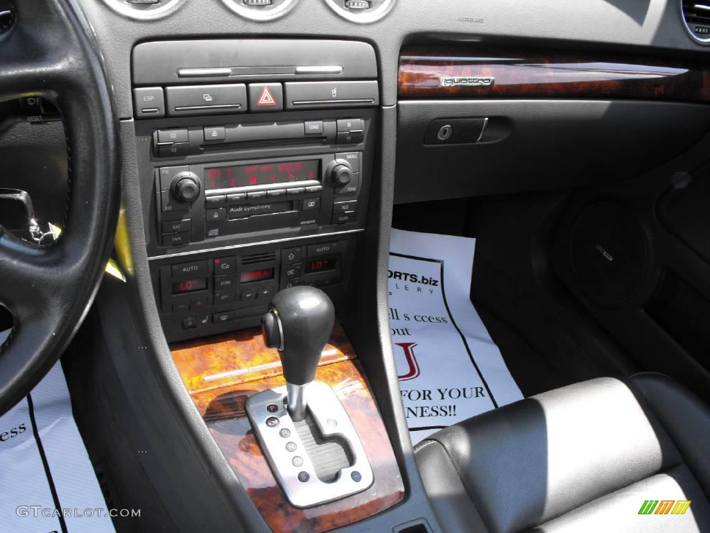 2004 A4 3.0 quattro Cabriolet - Light Silver Metallic / Black photo #15