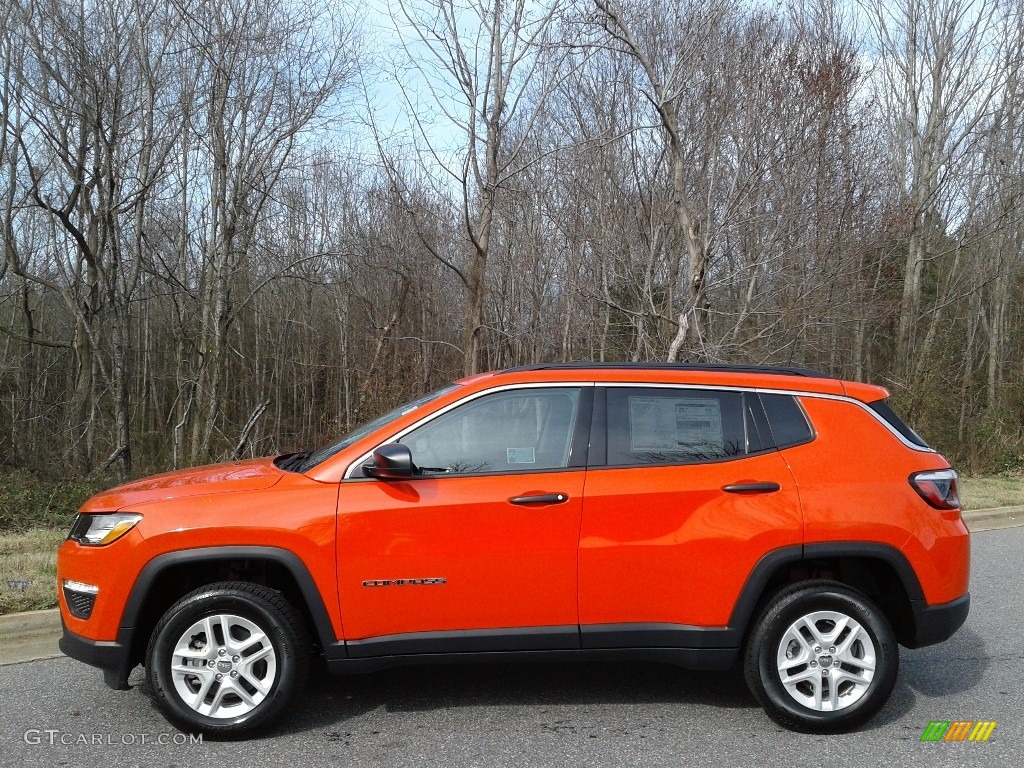 2020 Compass Sport 4x4 - Spitfire Orange / Black photo #1
