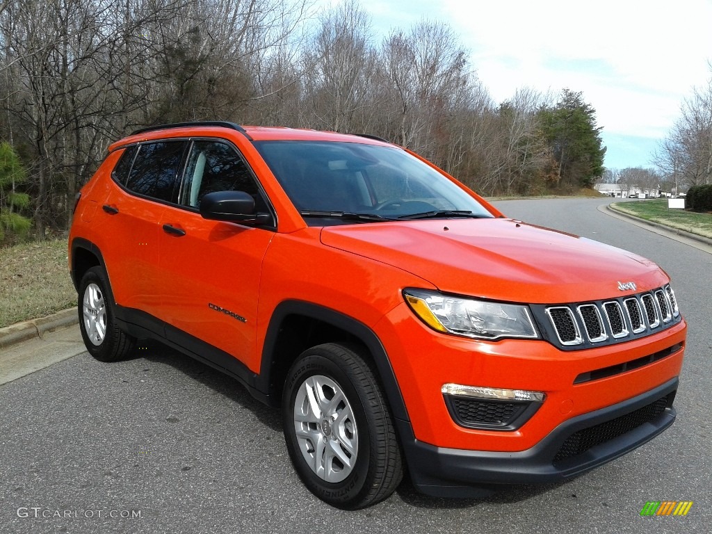 2020 Compass Sport 4x4 - Spitfire Orange / Black photo #5