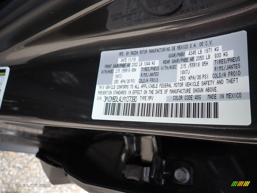 2020 CX-30 Color Code 46G for Machine Gray Metallic Photo #136855499