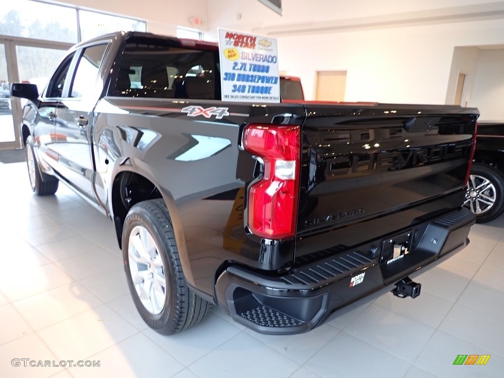 2020 Silverado 1500 Custom Crew Cab 4x4 - Black / Jet Black photo #2