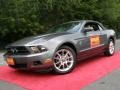 2010 Sterling Grey Metallic Ford Mustang V6 Premium Convertible  photo #1