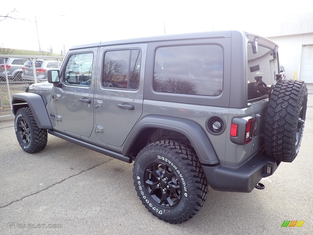 2020 Wrangler Unlimited Willys 4x4 - Sting-Gray / Black photo #3