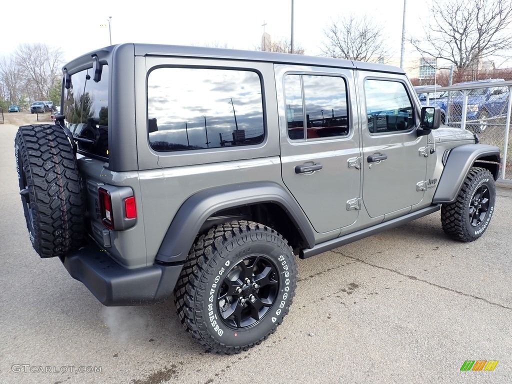 2020 Wrangler Unlimited Willys 4x4 - Sting-Gray / Black photo #5