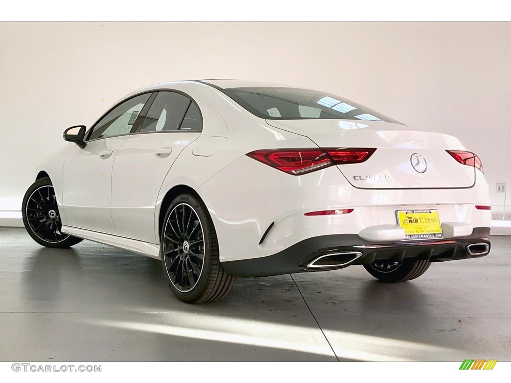 2020 CLA 250 Coupe - Digital White Metallic / Black Dinamica w/Red stitching photo #2