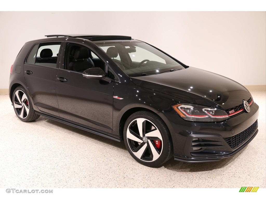 Deep Black Pearl 2019 Volkswagen Golf GTI SE Exterior Photo #136859907