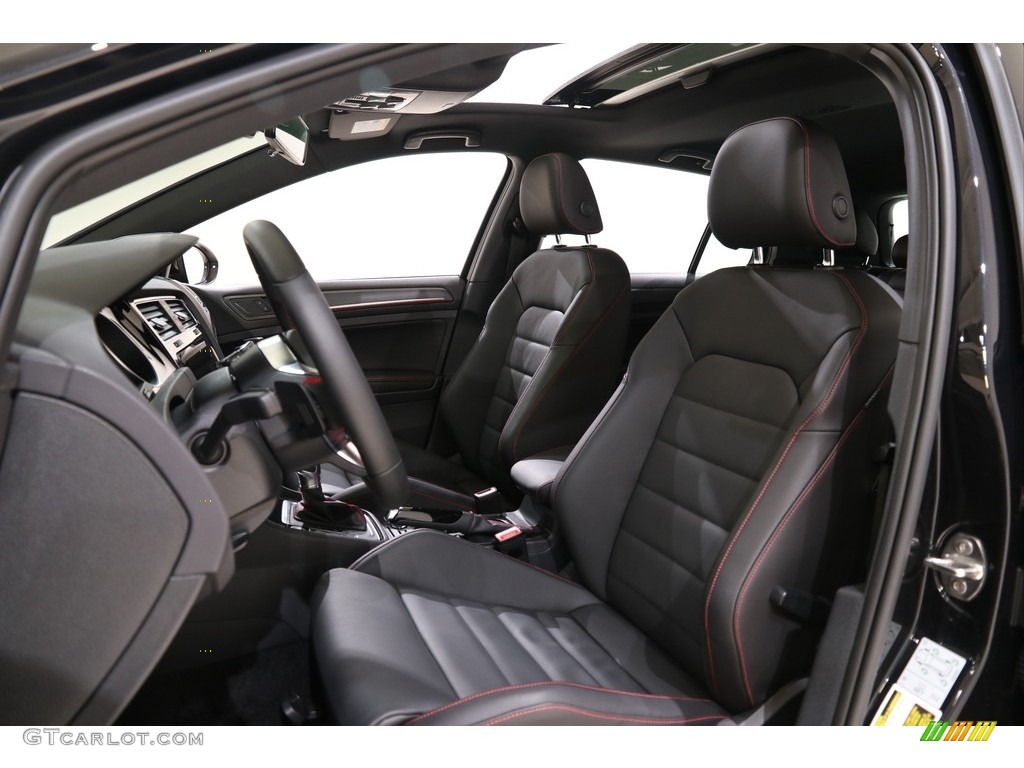 Titan Black Interior 2019 Volkswagen Golf GTI SE Photo #136860006