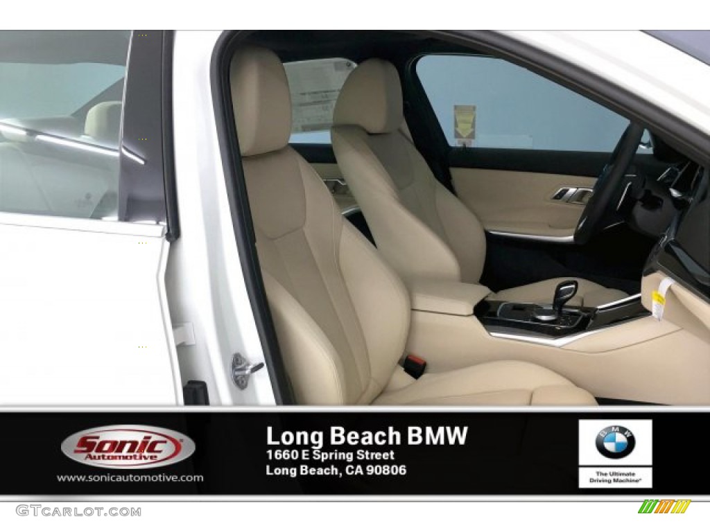 2020 3 Series 330i Sedan - Alpine White / Canberra Beige photo #7