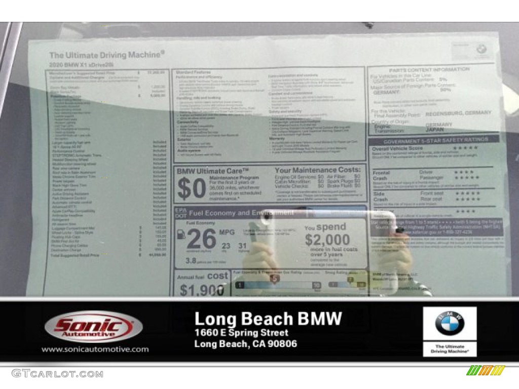 2020 X1 xDrive28i - Storm Bay Metallic / Black photo #10