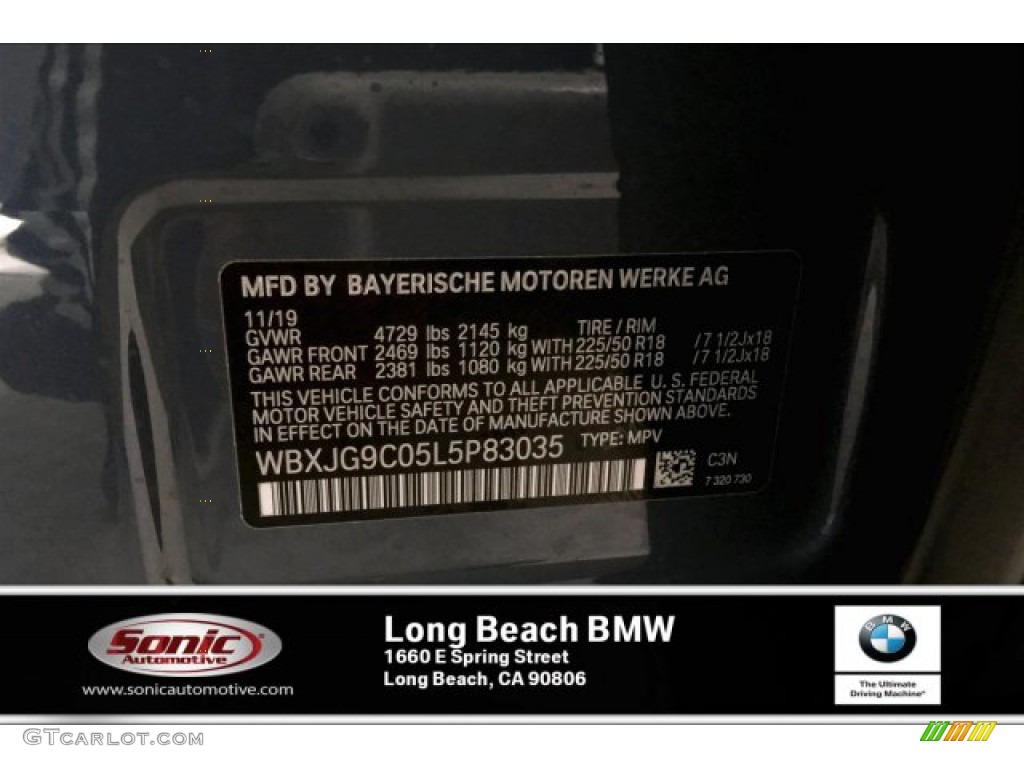 2020 X1 xDrive28i - Storm Bay Metallic / Black photo #11