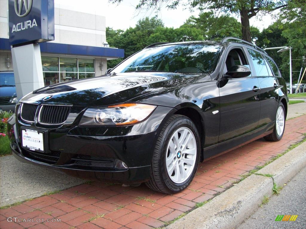 2006 3 Series 325xi Wagon - Jet Black / Black photo #2