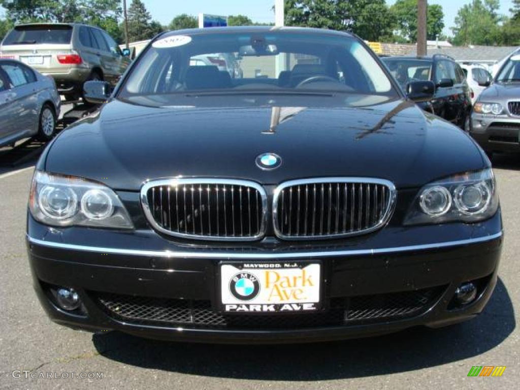 2007 7 Series 750i Sedan - Black Sapphire Metallic / Black photo #3