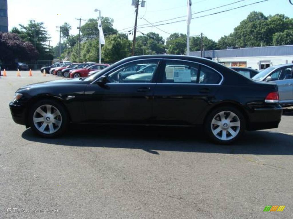 2007 7 Series 750i Sedan - Black Sapphire Metallic / Black photo #5
