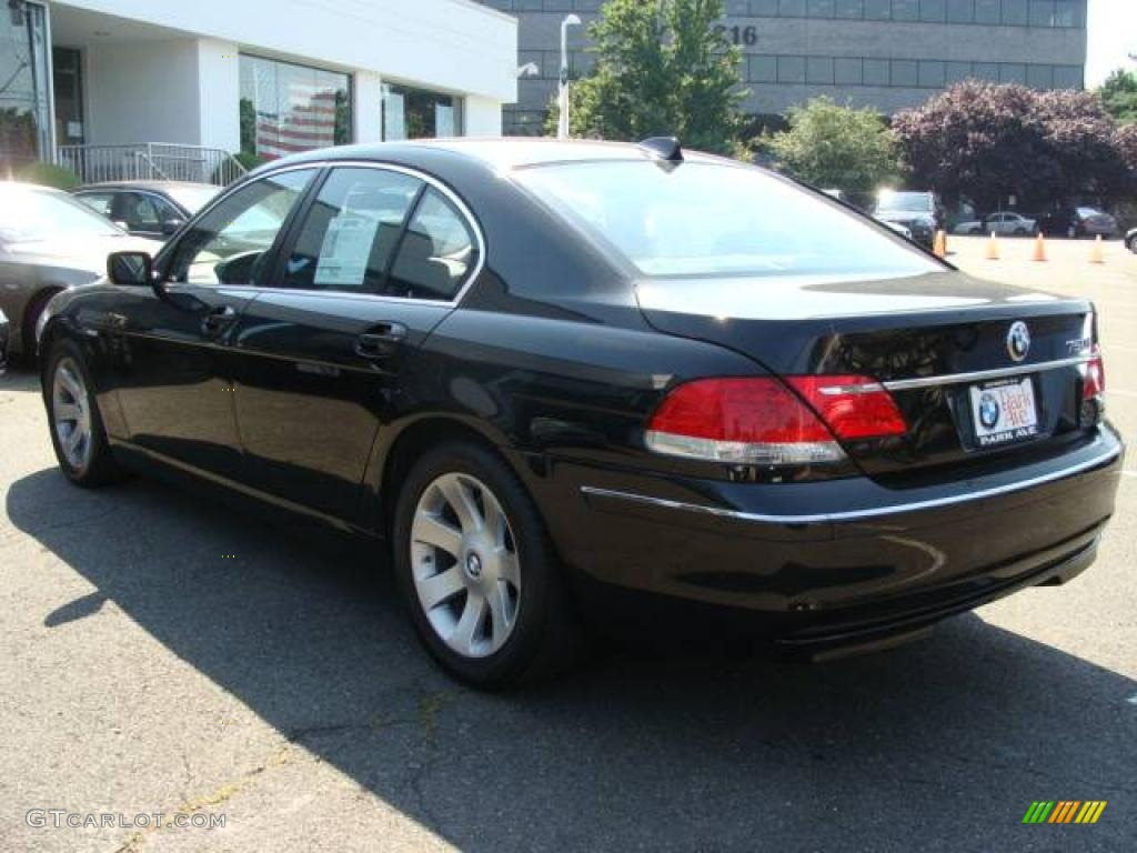 2007 7 Series 750i Sedan - Black Sapphire Metallic / Black photo #6