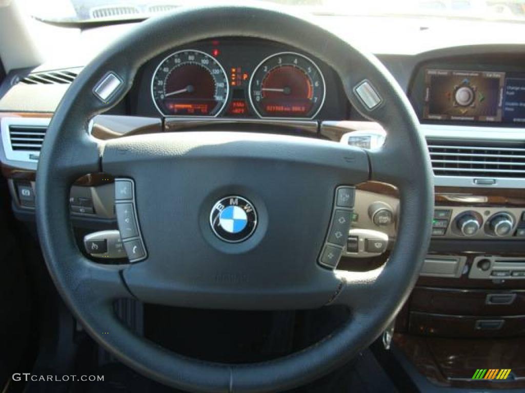 2007 7 Series 750i Sedan - Black Sapphire Metallic / Black photo #13