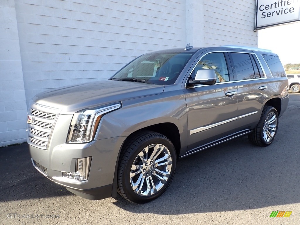 Satin Steel Metallic 2020 Cadillac Escalade Premium Luxury 4WD Exterior Photo #136868439