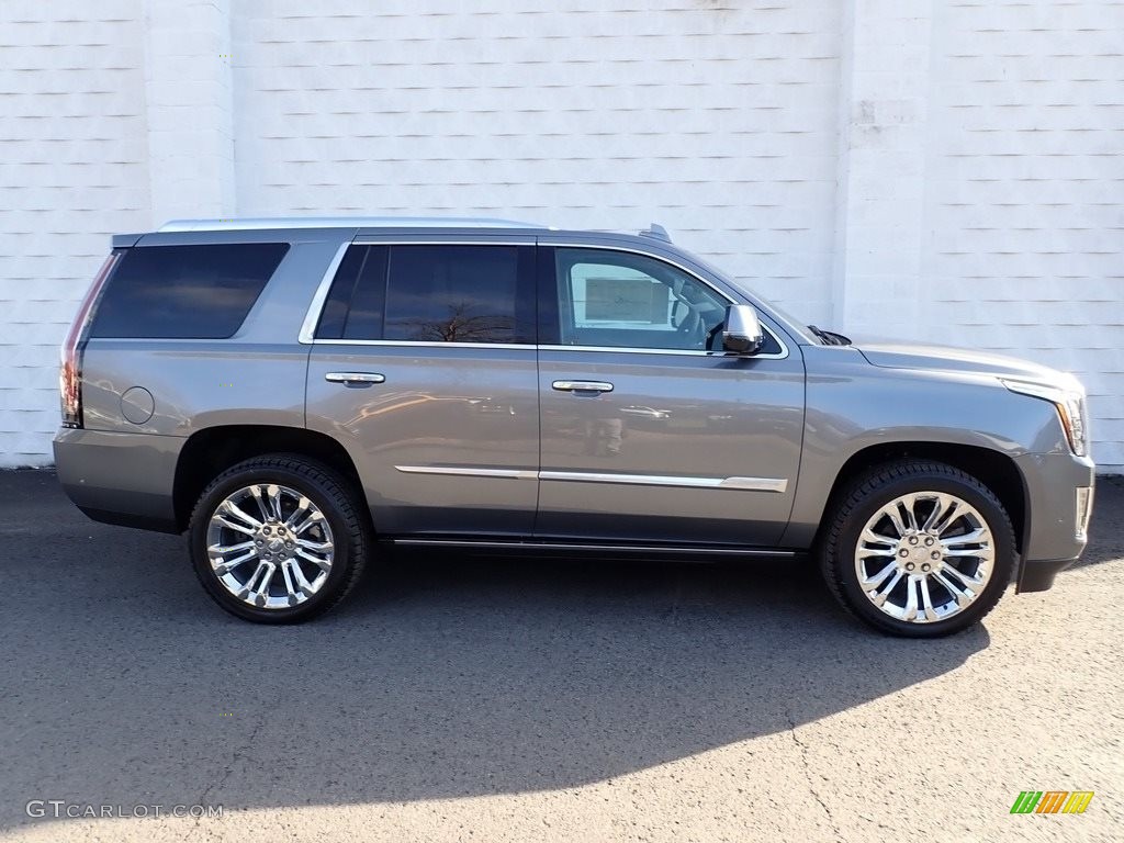 Satin Steel Metallic 2020 Cadillac Escalade Premium Luxury 4WD Exterior Photo #136868460