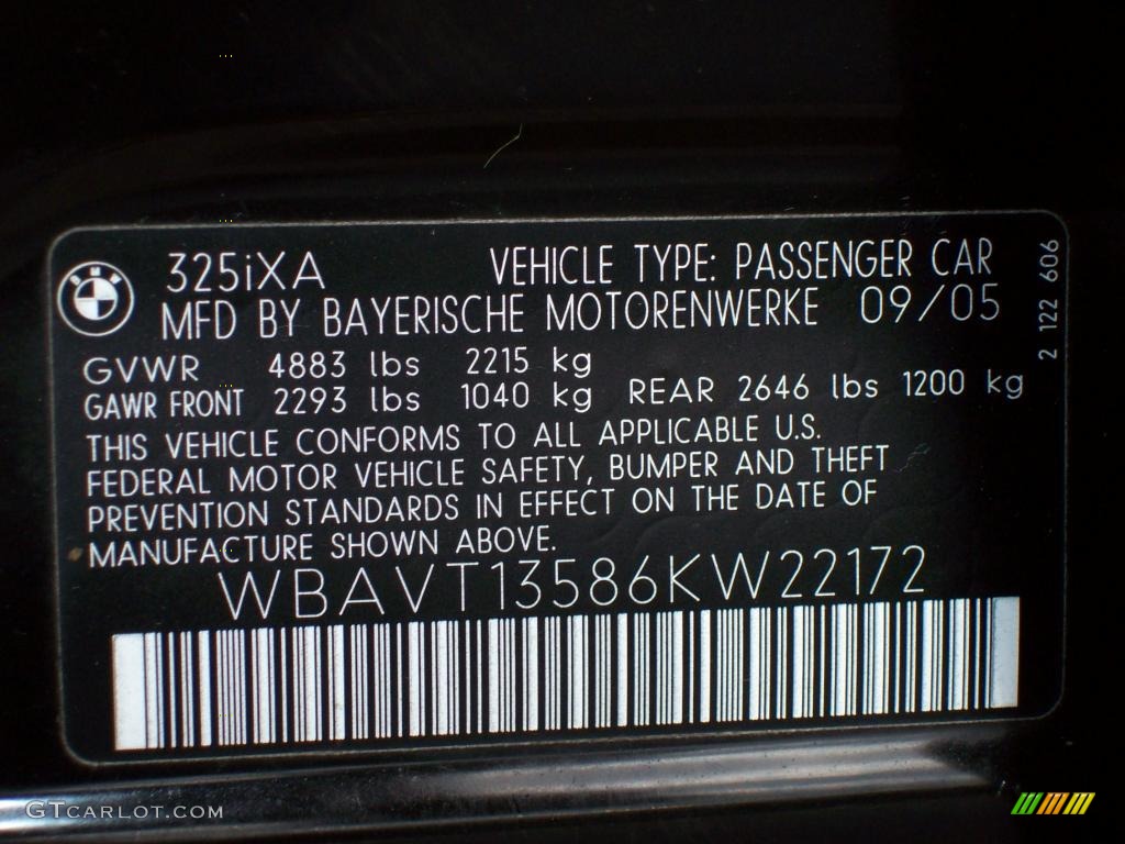 2006 3 Series 325xi Wagon - Jet Black / Black photo #25