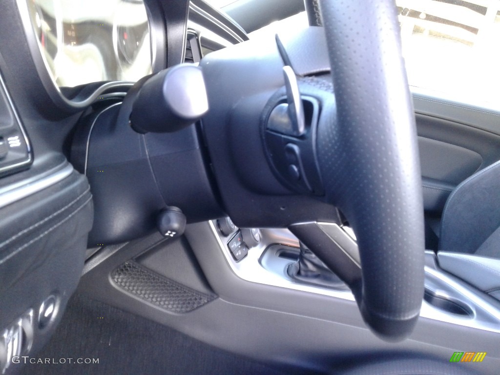 2020 Dodge Challenger R/T Scat Pack Black Steering Wheel Photo #136869945