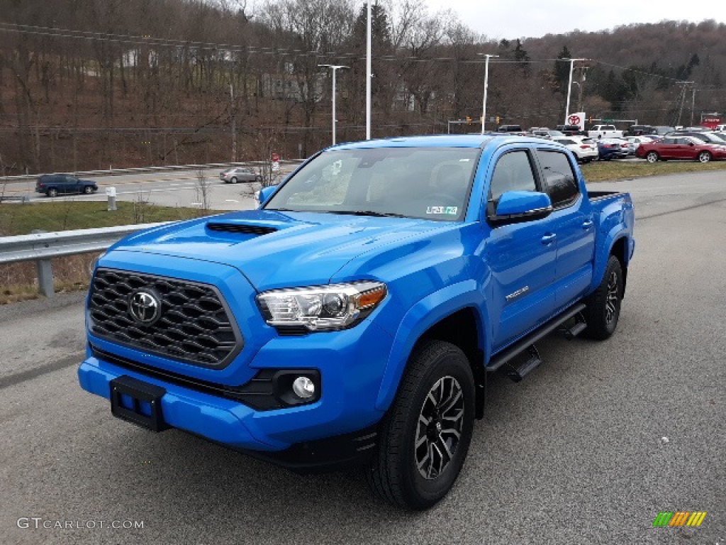 Voodoo Blue 2020 Toyota Tacoma TRD Sport Double Cab 4x4 Exterior Photo #136870314