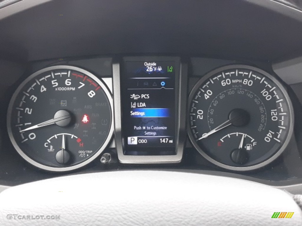 2020 Toyota Tacoma TRD Sport Double Cab 4x4 Gauges Photo #136870590