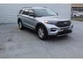 2020 Iconic Silver Metallic Ford Explorer XLT  photo #2