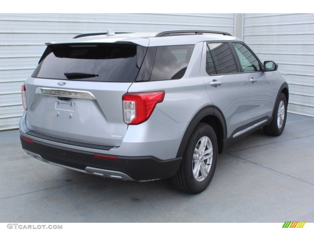 2020 Explorer XLT - Iconic Silver Metallic / Ebony photo #8