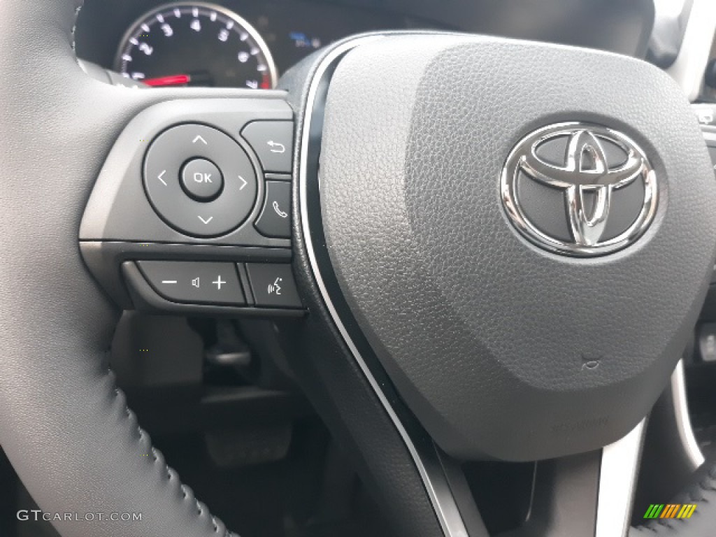 2020 Toyota RAV4 XLE Premium AWD Light Gray Steering Wheel Photo #136875597