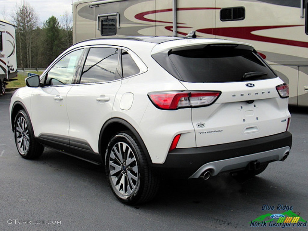 2020 Escape Titanium 4WD - Star White Metallic Tri-Coat / Sandstone photo #3
