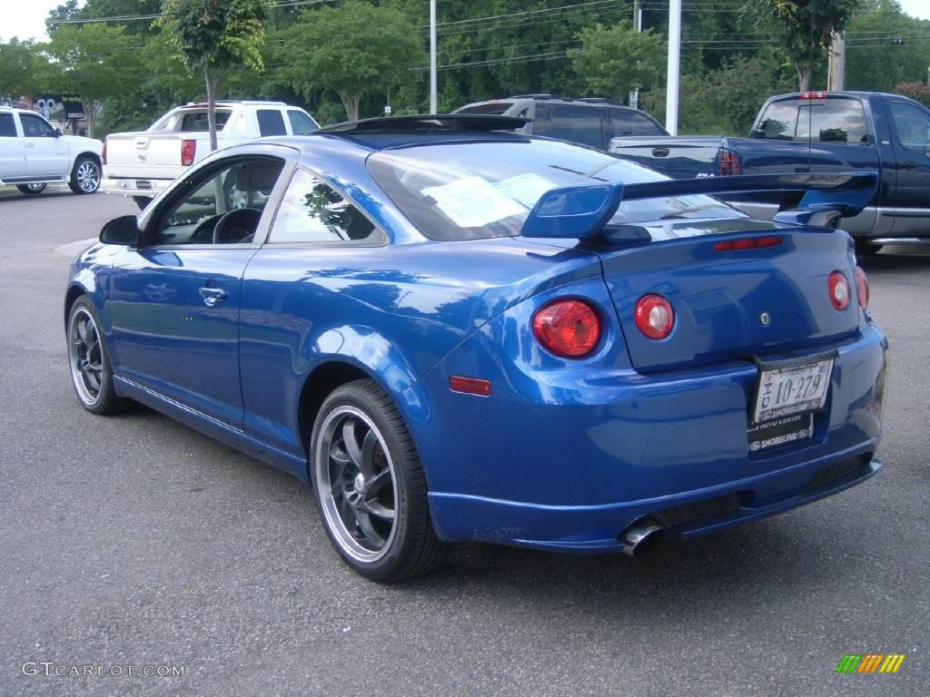 2005 Cobalt SS Supercharged Coupe - Arrival Blue Metallic / Ebony/Blue photo #3