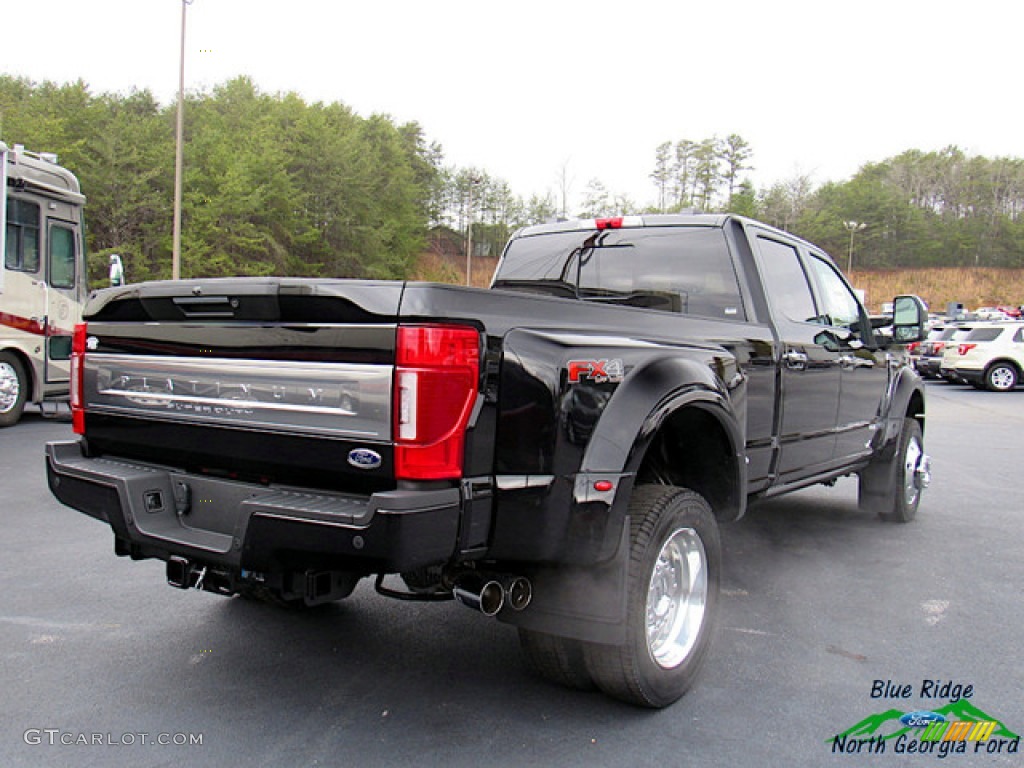 2020 F450 Super Duty Platinum Crew Cab 4x4 - Agate Black / Dark Marsala photo #5