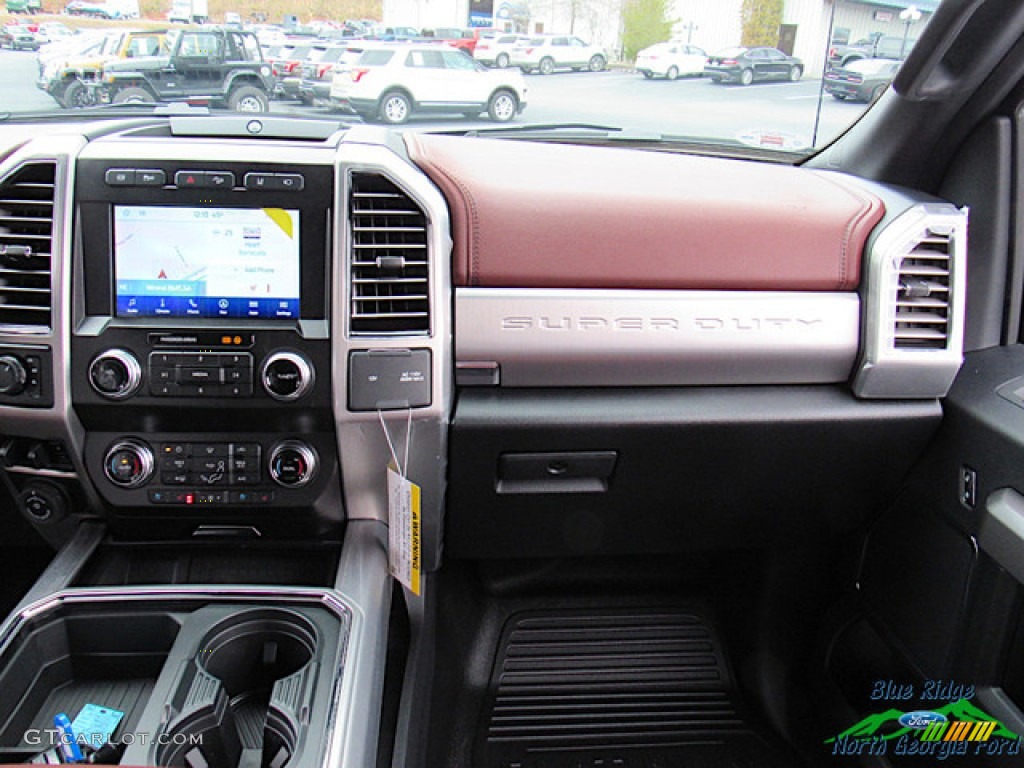 2020 F450 Super Duty Platinum Crew Cab 4x4 - Agate Black / Dark Marsala photo #16