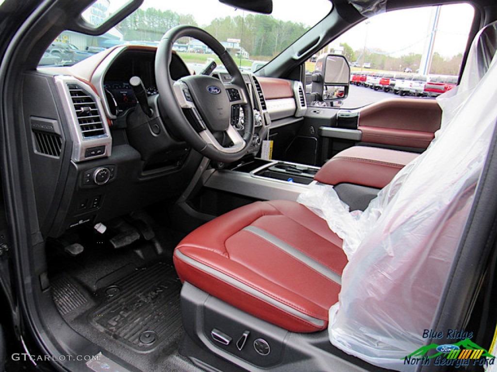 2020 F450 Super Duty Platinum Crew Cab 4x4 - Agate Black / Dark Marsala photo #36