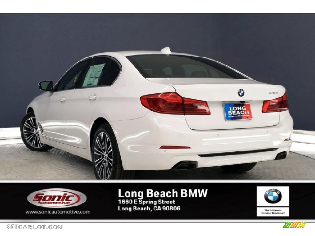 2020 5 Series 540i Sedan - Alpine White / Black photo #2
