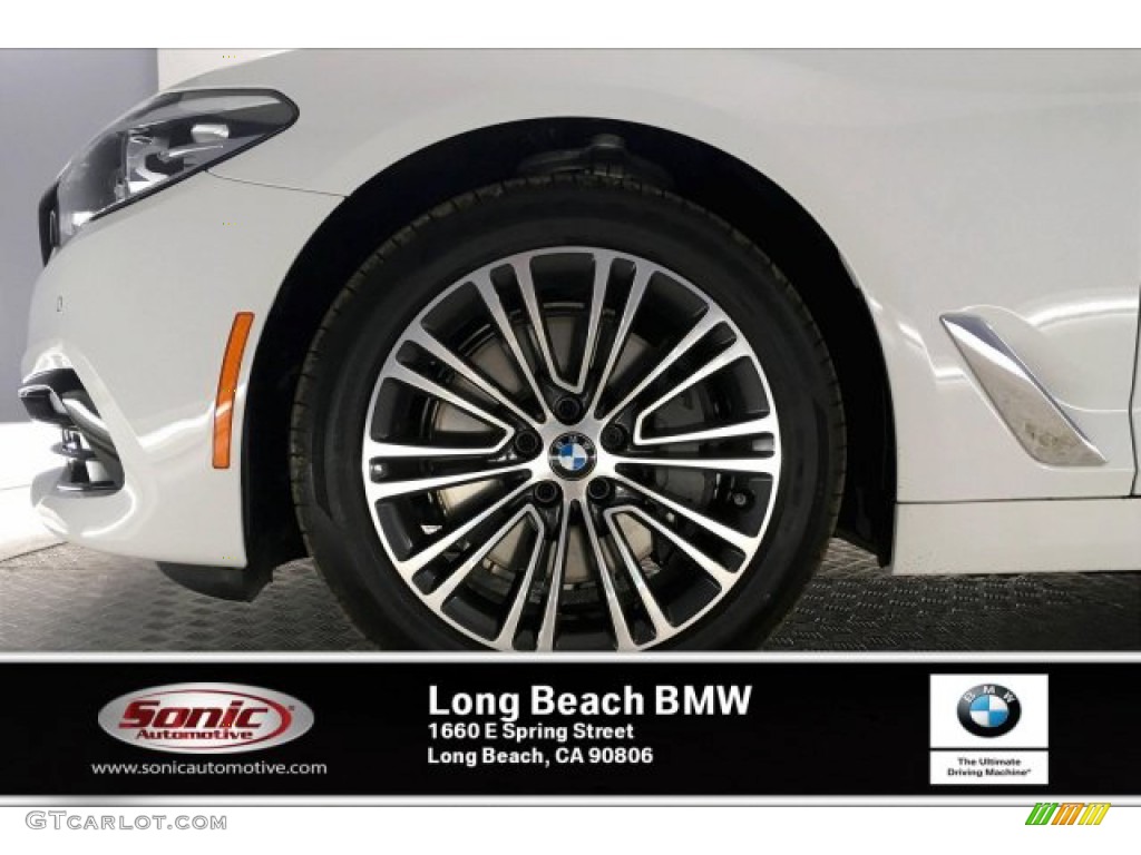 2020 5 Series 540i Sedan - Alpine White / Black photo #9