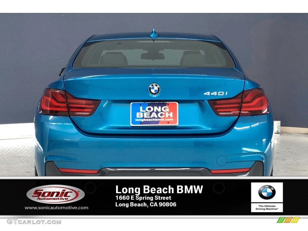 2020 4 Series 440i Coupe - Snapper Rocks Blue Metallic / Black photo #3