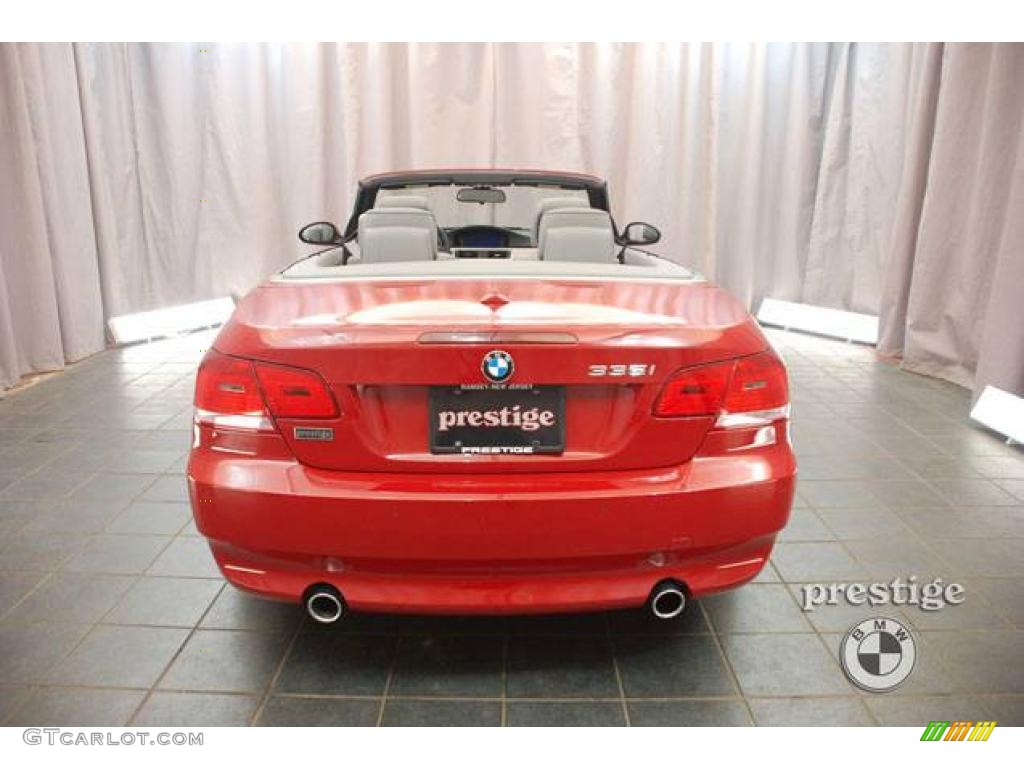 2009 3 Series 335i Convertible - Crimson Red / Grey Dakota Leather photo #2