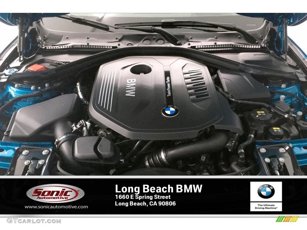 2020 4 Series 440i Coupe - Snapper Rocks Blue Metallic / Black photo #8