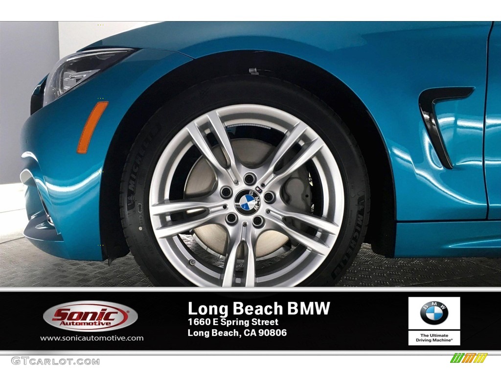 2020 4 Series 440i Coupe - Snapper Rocks Blue Metallic / Black photo #9