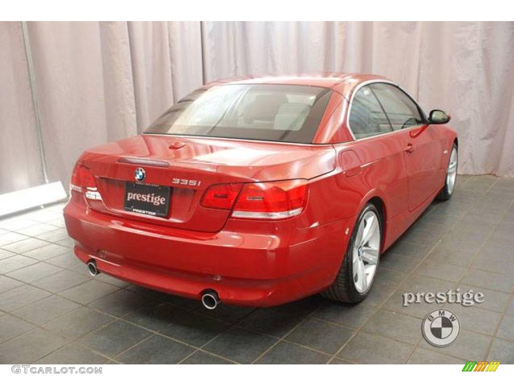 2009 3 Series 335i Convertible - Crimson Red / Grey Dakota Leather photo #5